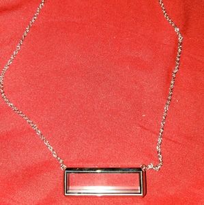 Locket bar necklace